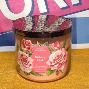 Bath & Body Works Bubbly Rose 3-Wick Candle #2